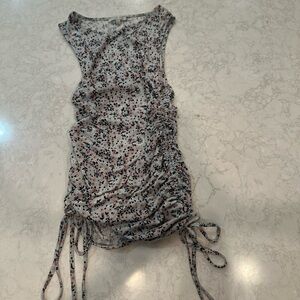 Ruched floral dress size small